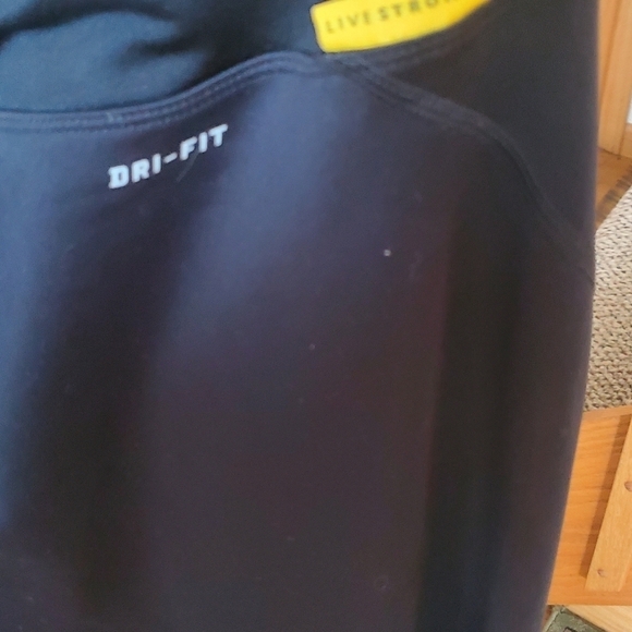 Nike Dri-Fit Black Live Strong Sz. XL Track Pants Joggers with Ankle Zip - Picture 5 of 16